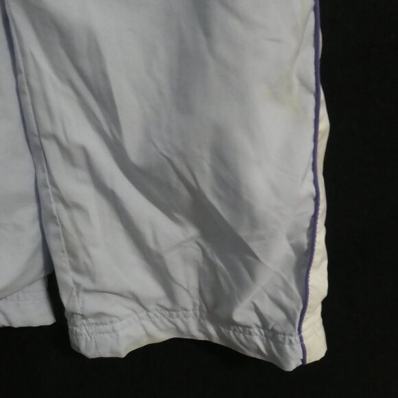 OLD NAVY | medium | Light Blue Insulated Sport Pants with Stripes & Silver Print - Picture 16 of 16